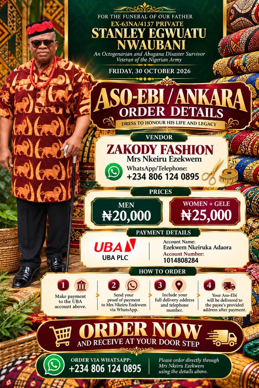 Aso-Ebi / Ankara order details