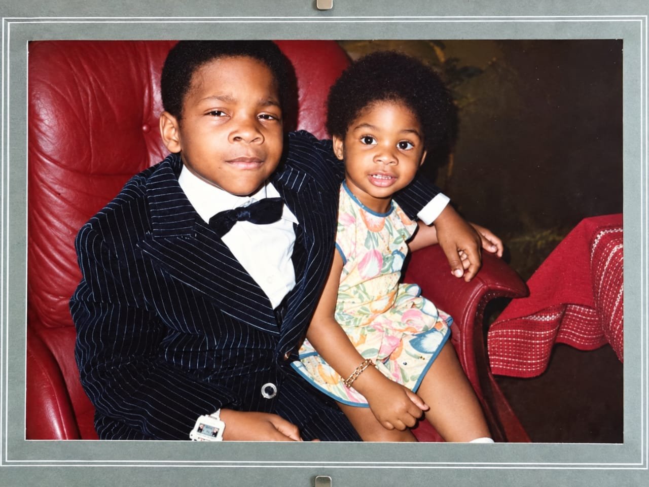 Martyn and Nnenna as children