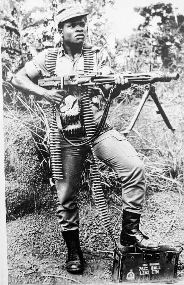 In the field during the war